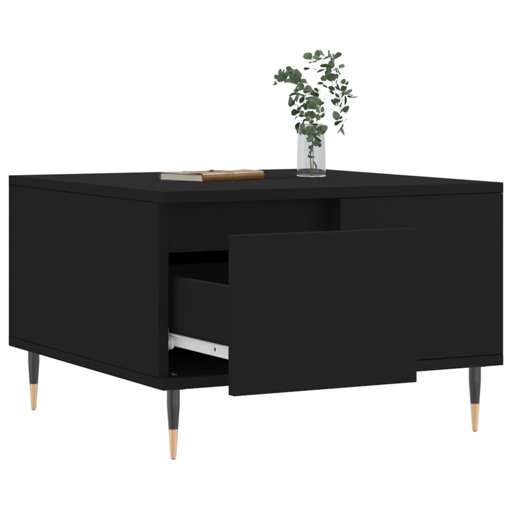 Couchtisch Schwarz 55x55x36,5 cm Holzwerkstoff