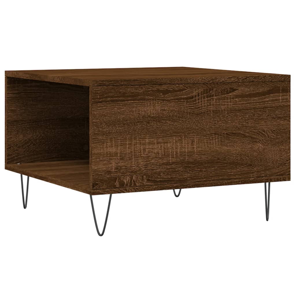 Couchtisch Braun Eichen-Optik 55x55x36,5 cm Holzwerkstoff