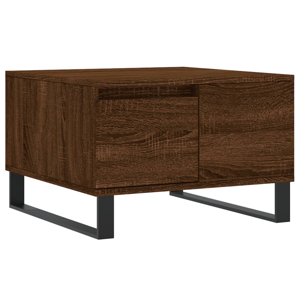 Couchtisch Braun Eichen-Optik 55x55x36,5 cm Holzwerkstoff