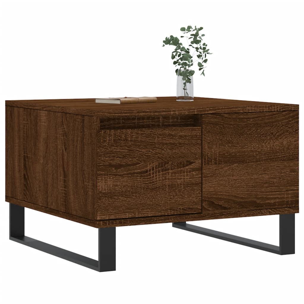 Couchtisch Braun Eichen-Optik 55x55x36,5 cm Holzwerkstoff