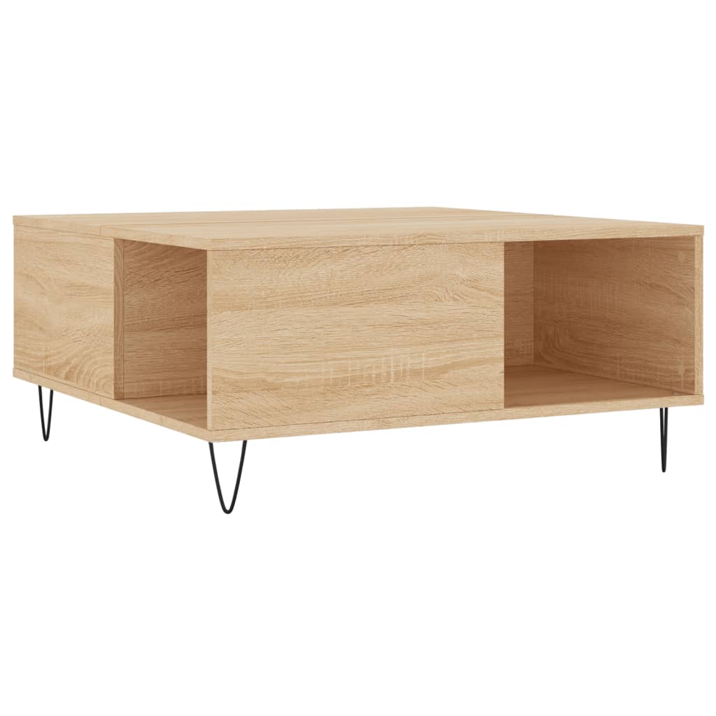 Couchtisch Sonoma-Eiche 80x80x36,5 cm Holzwerkstoff