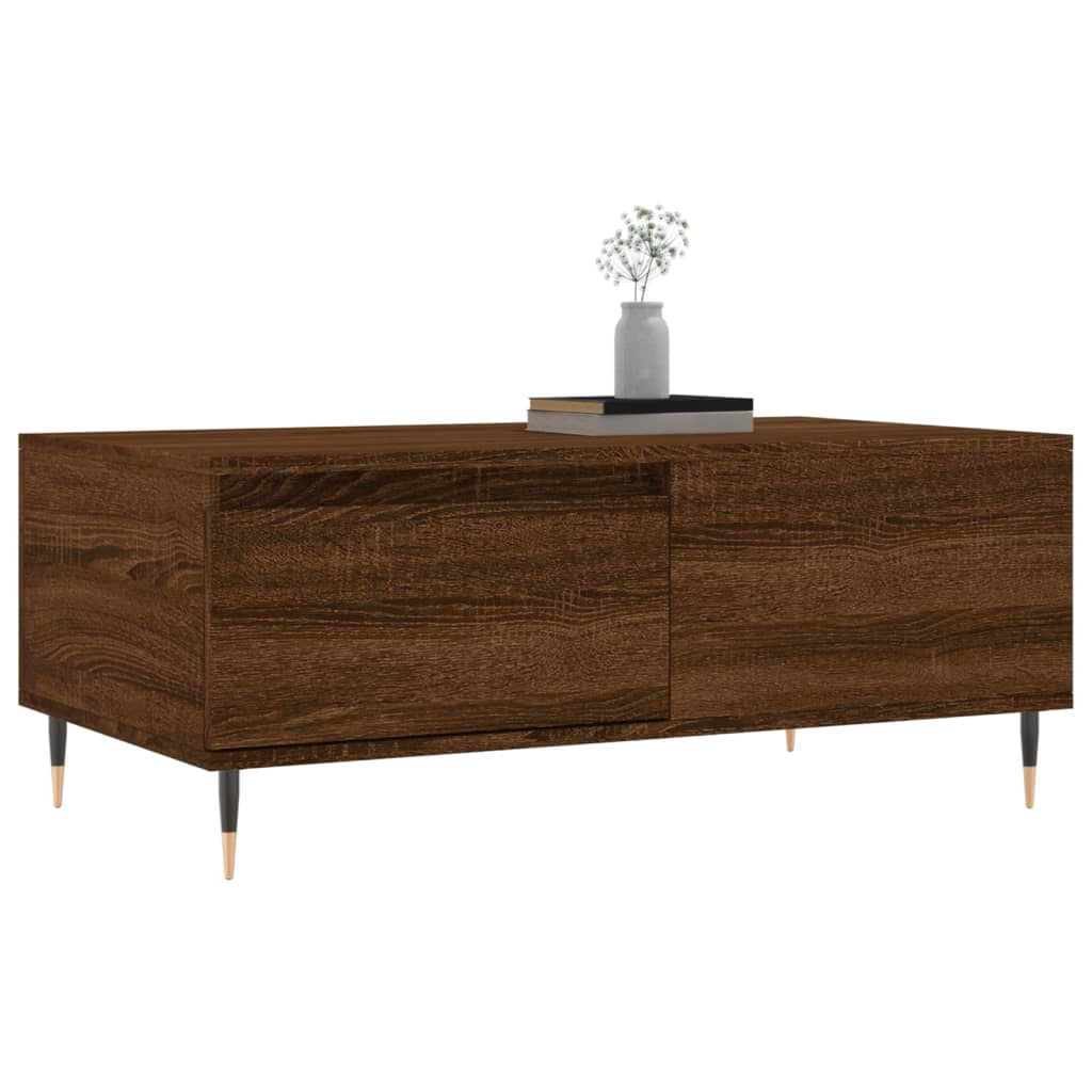 Couchtisch Braun Eichen-Optik 90x50x36,5 cm Holzwerkstoff