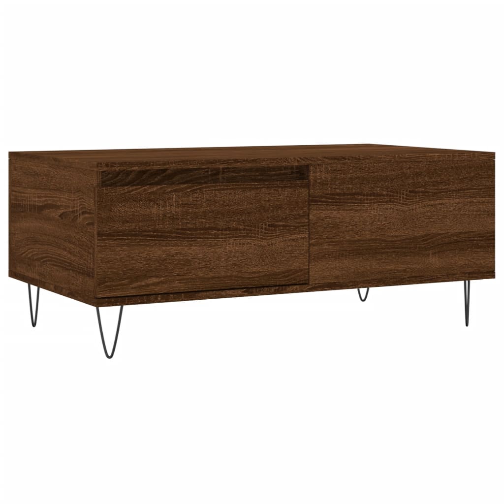 Couchtisch Braun Eichen-Optik 90x50x36,5 cm Holzwerkstoff