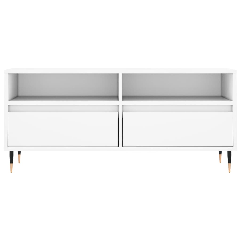 TV-Schrank Weiß 100x34,5x44,5 cm Holzwerkstoff