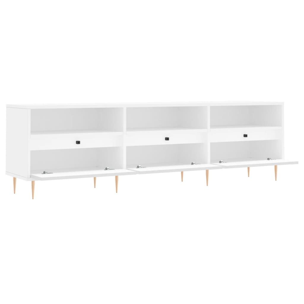 TV-Schrank Weiß 150x30x44,5 cm Holzwerkstoff