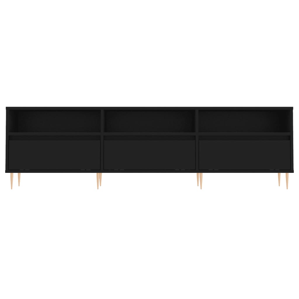 TV-Schrank Schwarz 150x30x44,5 cm Holzwerkstoff