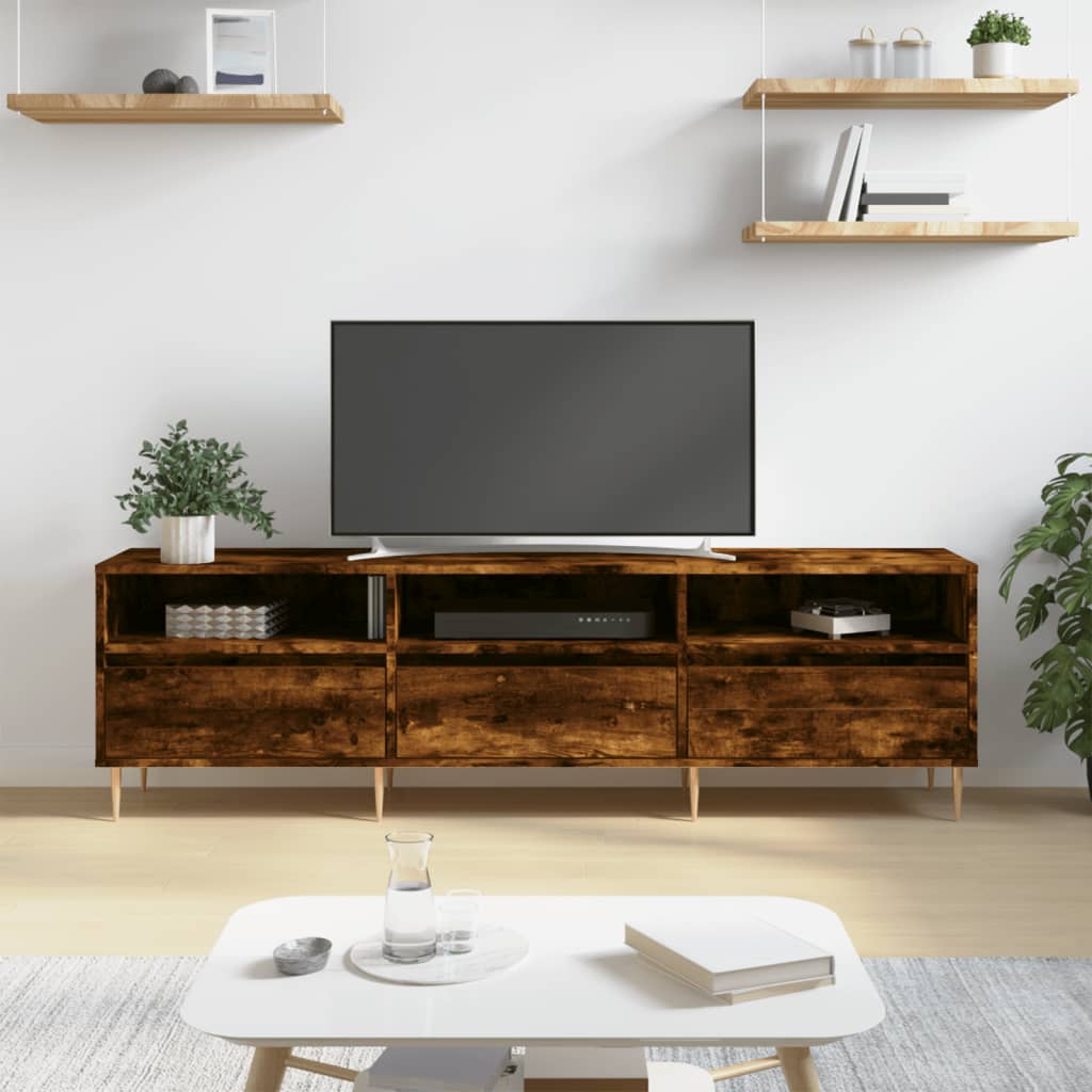 TV-Schrank Räuchereiche 150x30x44,5 cm Holzwerkstoff