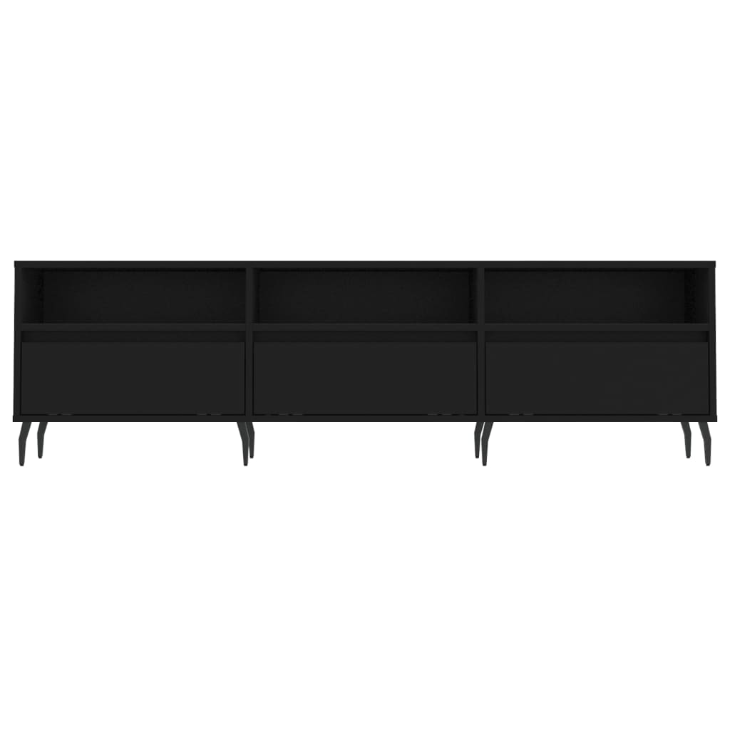 TV-Schrank Schwarz 150x30x44,5 cm Holzwerkstoff