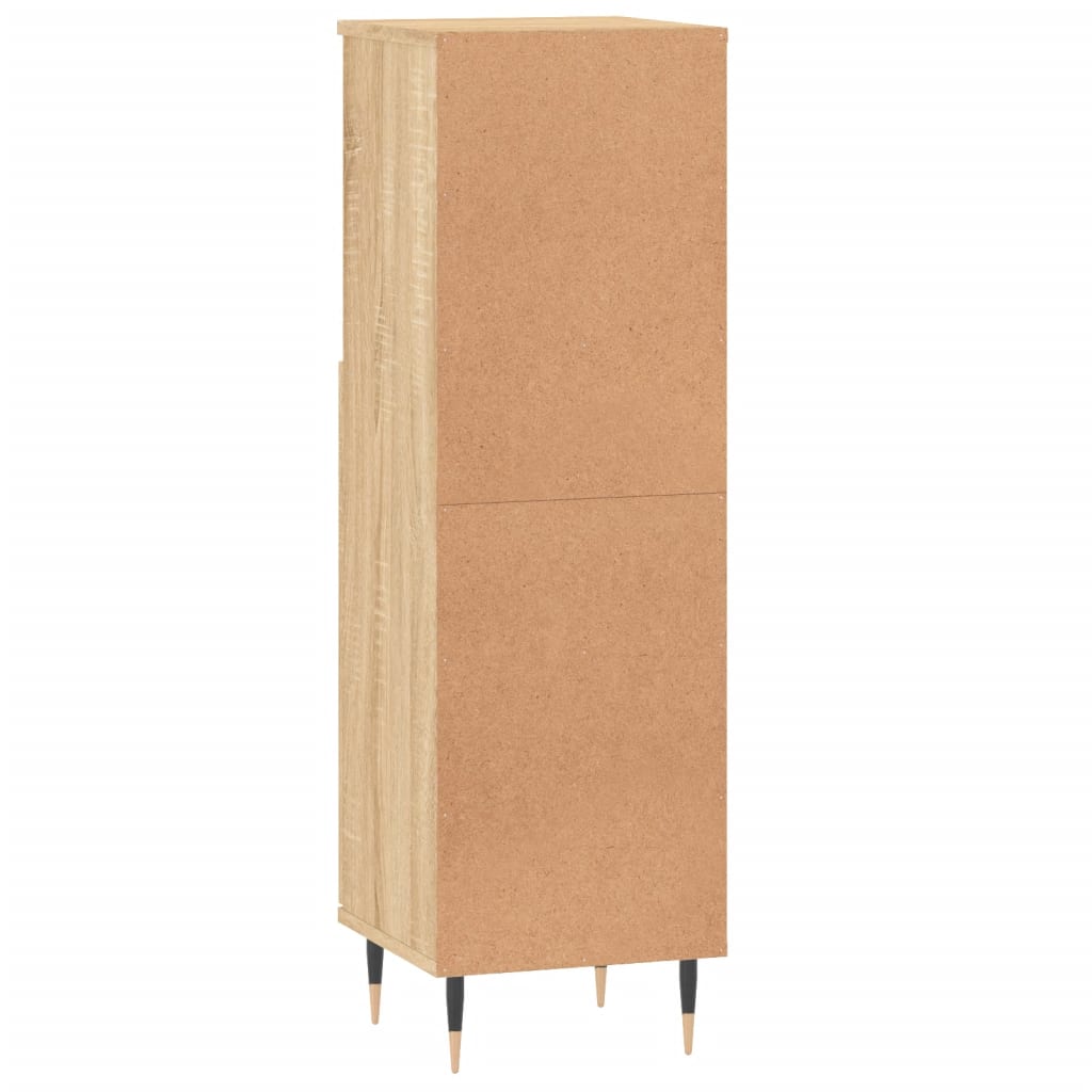 Badschrank Sonoma-Eiche 30x30x100 cm Holzwerkstoff