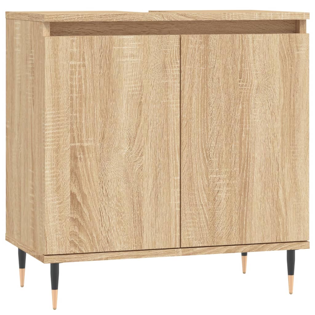 Badschrank Sonoma-Eiche 58x33x60 cm Holzwerkstoff