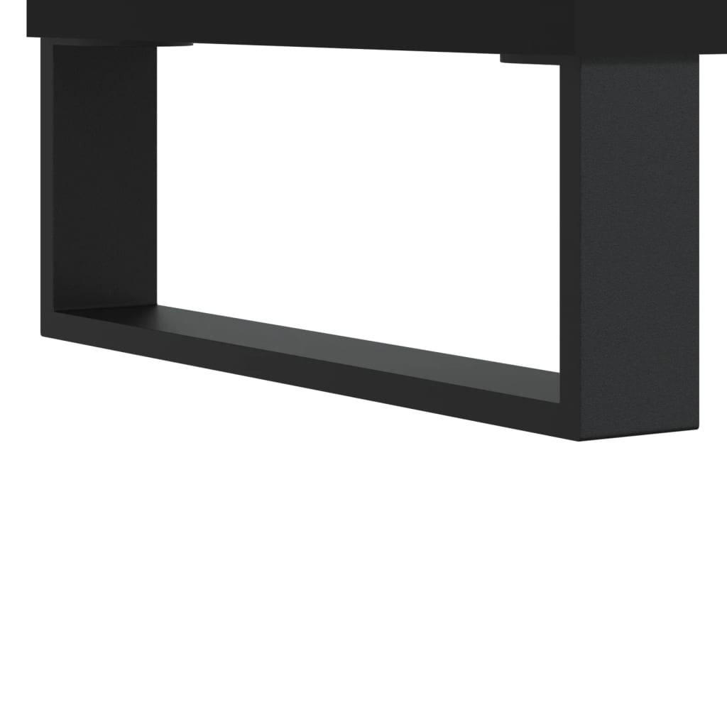 Badschrank Schwarz 58x33x60 cm Holzwerkstoff