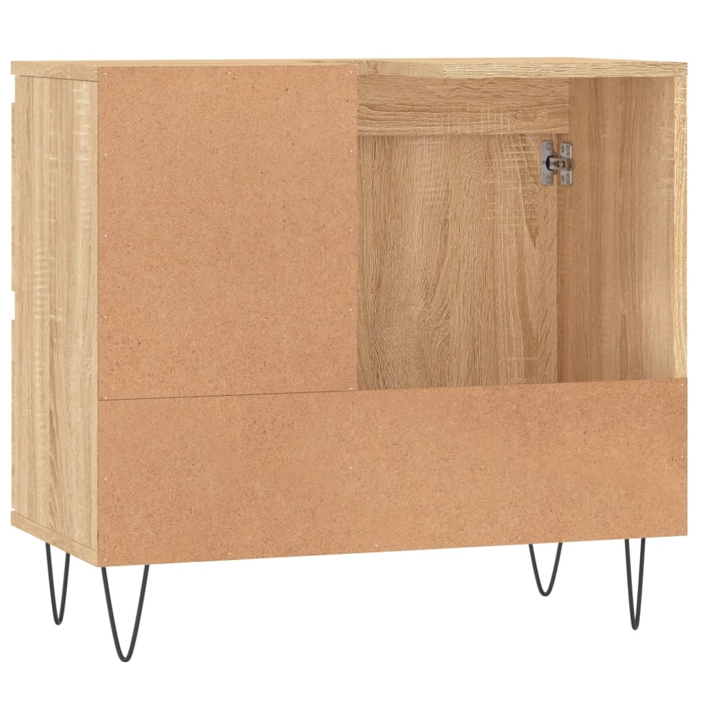 Badschrank Sonoma-Eiche 65x33x60 cm Holzwerkstoff