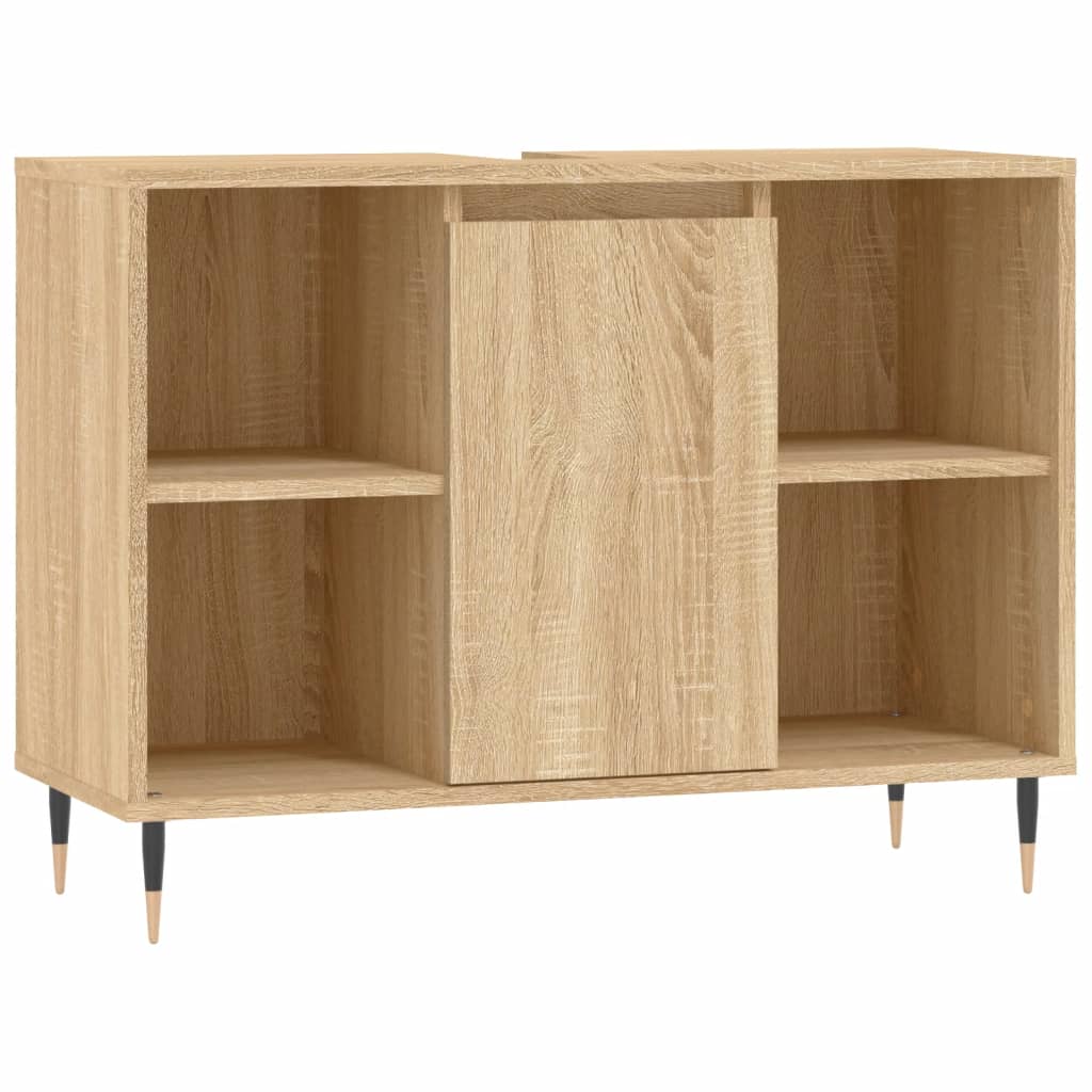 Badschrank Sonoma-Eiche 80x33x60 cm Holzwerkstoff