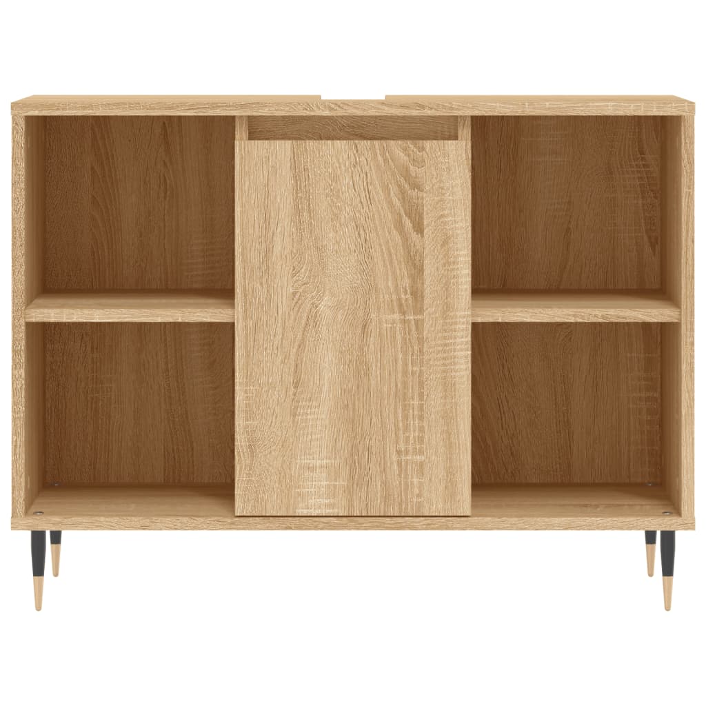 Badschrank Sonoma-Eiche 80x33x60 cm Holzwerkstoff