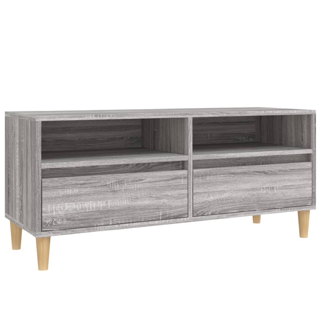 TV-Schrank Grau Sonoma 100x34,5x44,5 cm Holzwerkstoff