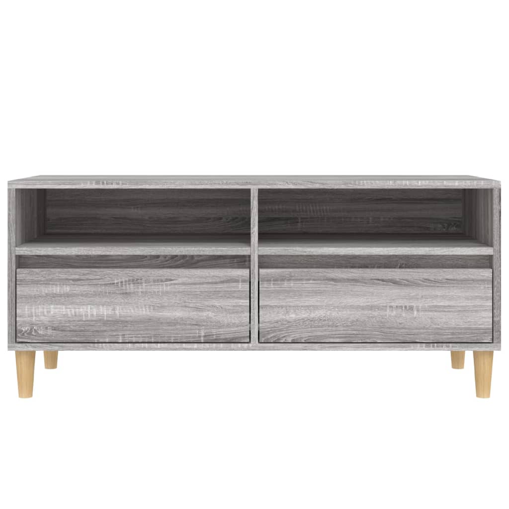 TV-Schrank Grau Sonoma 100x34,5x44,5 cm Holzwerkstoff