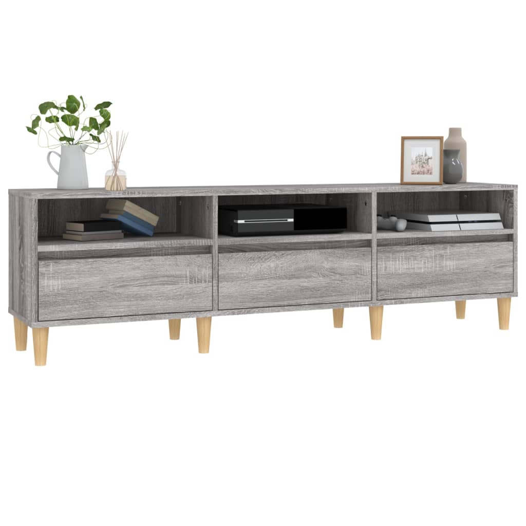 TV-Schrank Grau Sonoma 150x30x44,5 cm Holzwerkstoff