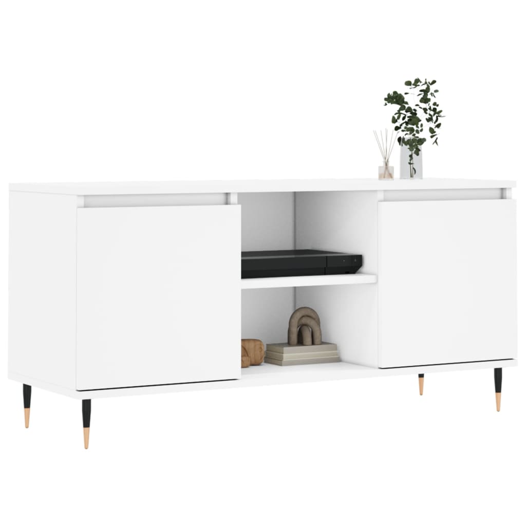 TV-Schrank Weiß 104x35x50 cm Holzwerkstoff