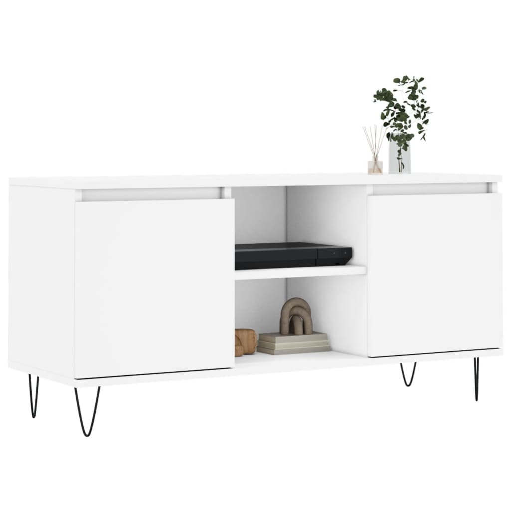 TV-Schrank Weiß 104x35x50 cm Holzwerkstoff