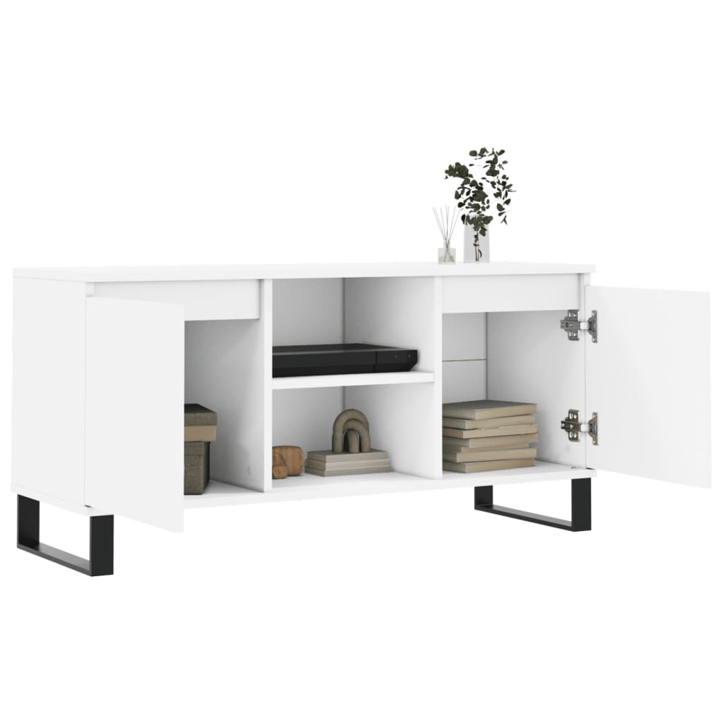 TV-Schrank Weiß 104x35x50 cm Holzwerkstoff