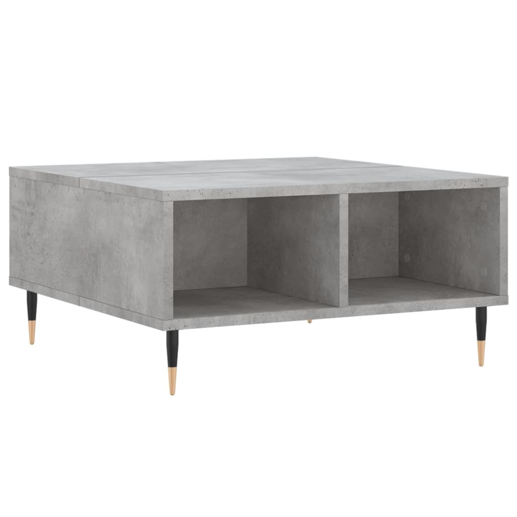 Couchtisch Betongrau 60x60x30 cm Holzwerkstoff