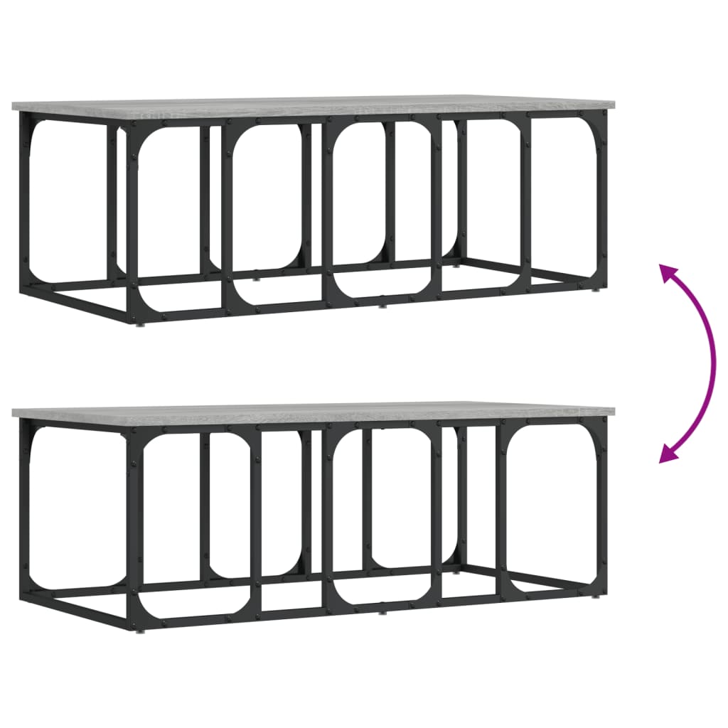 Couchtisch Grau Sonoma 100x50x35,5 cm Holzwerkstoff