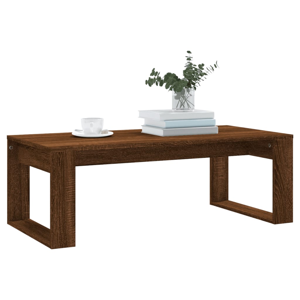 Couchtisch Braun Eichen-Optik 102x50x35 cm Holzwerkstoff