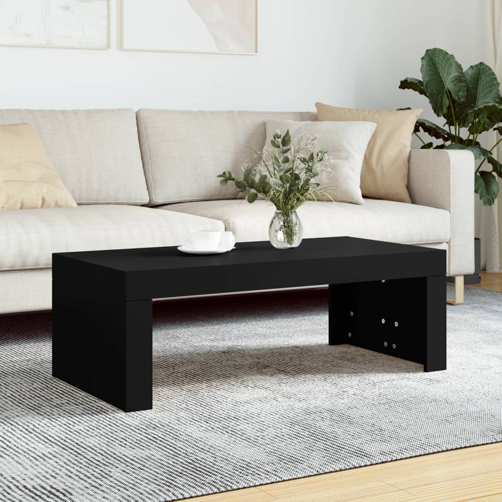 Couchtisch Schwarz 102x50x36 cm Holzwerkstoff