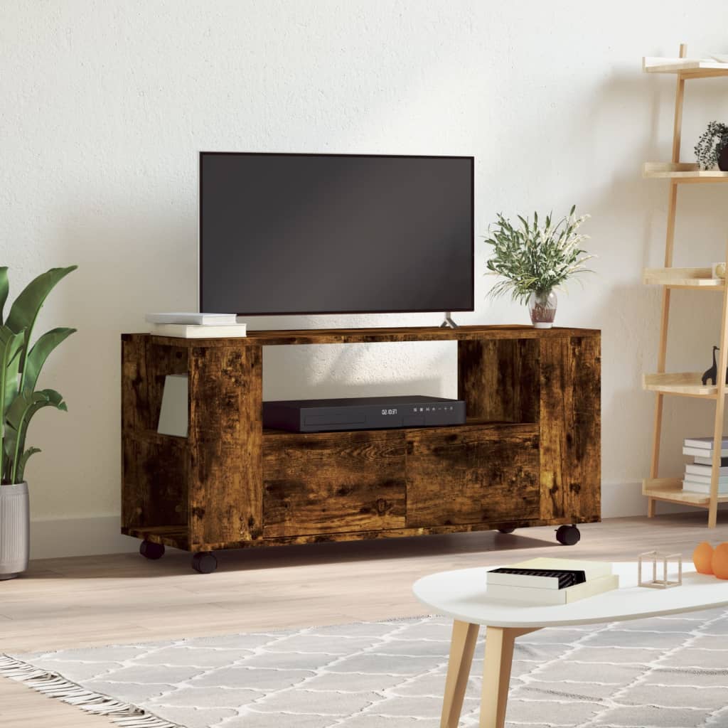 TV-Schrank Räuchereiche 102x34,5x43 cm Holzwerkstoff