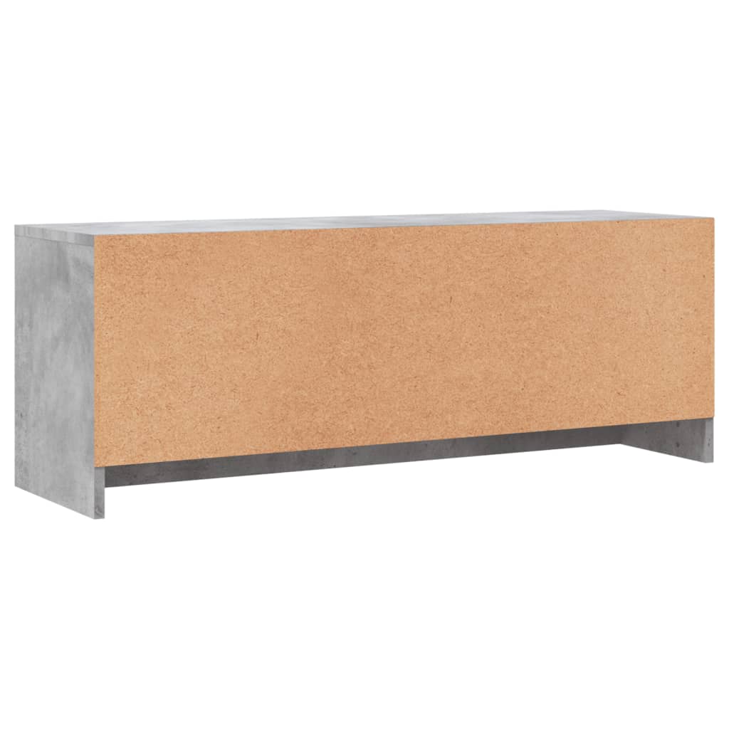 TV-Schrank Betongrau 102x30x37,5 cm Holzwerkstoff