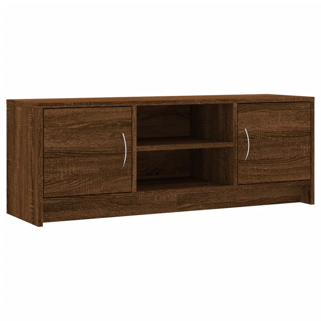 TV-Schrank Braun Eichen-Optik 102x30x37,5 cm Holzwerkstoff