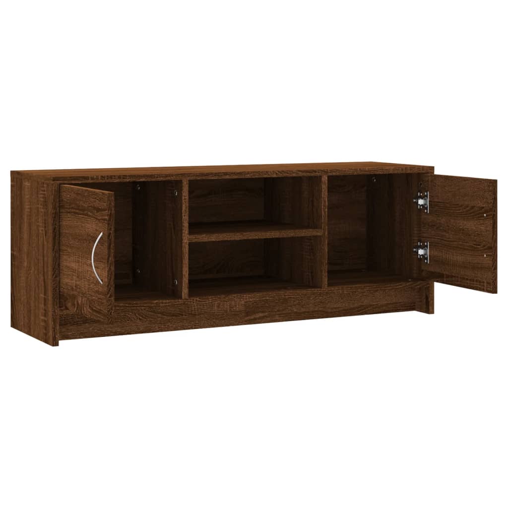 TV-Schrank Braun Eichen-Optik 102x30x37,5 cm Holzwerkstoff