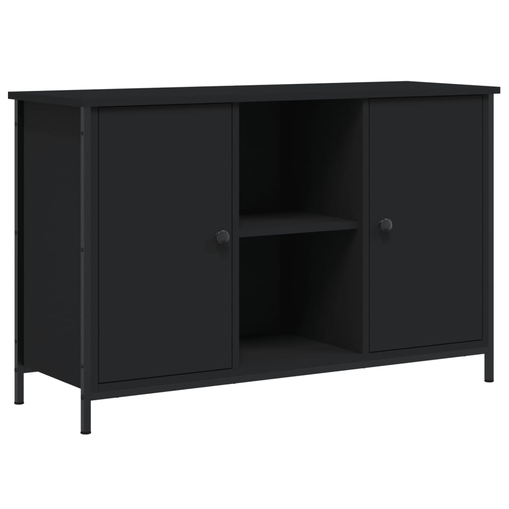 TV-Schrank Schwarz 100x35x65 cm Holzwerkstoff