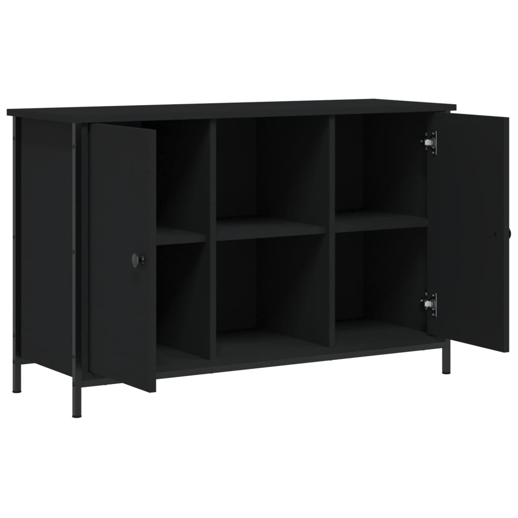 TV-Schrank Schwarz 100x35x65 cm Holzwerkstoff