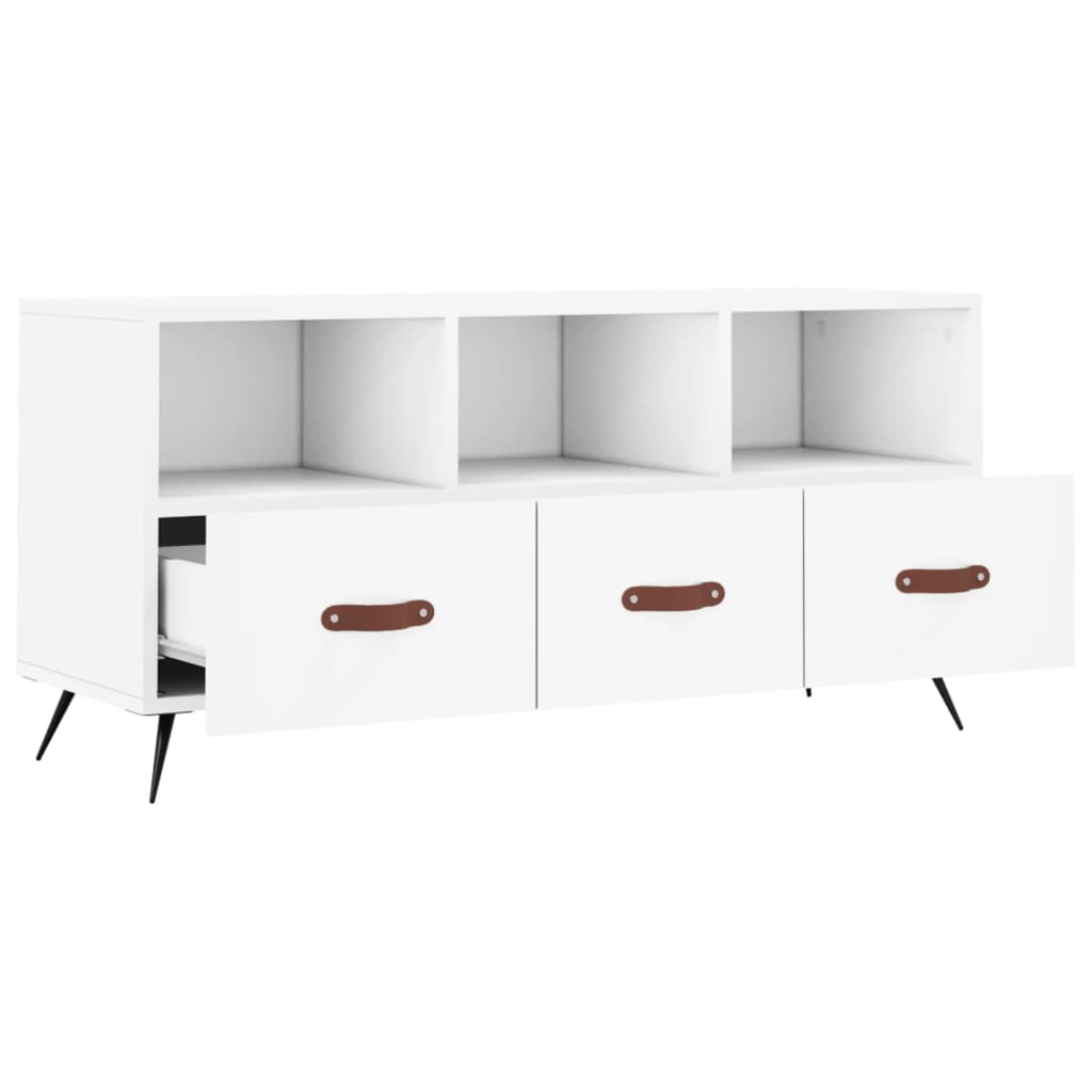 TV-Schrank Weiß 102x36x50 cm Holzwerkstoff