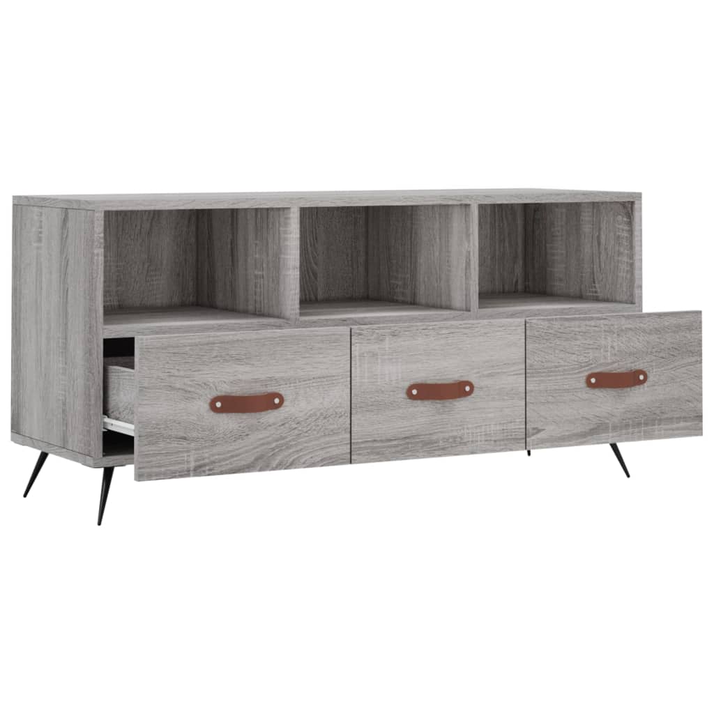 TV-Schrank Grau Sonoma 102x36x50 cm Holzwerkstoff