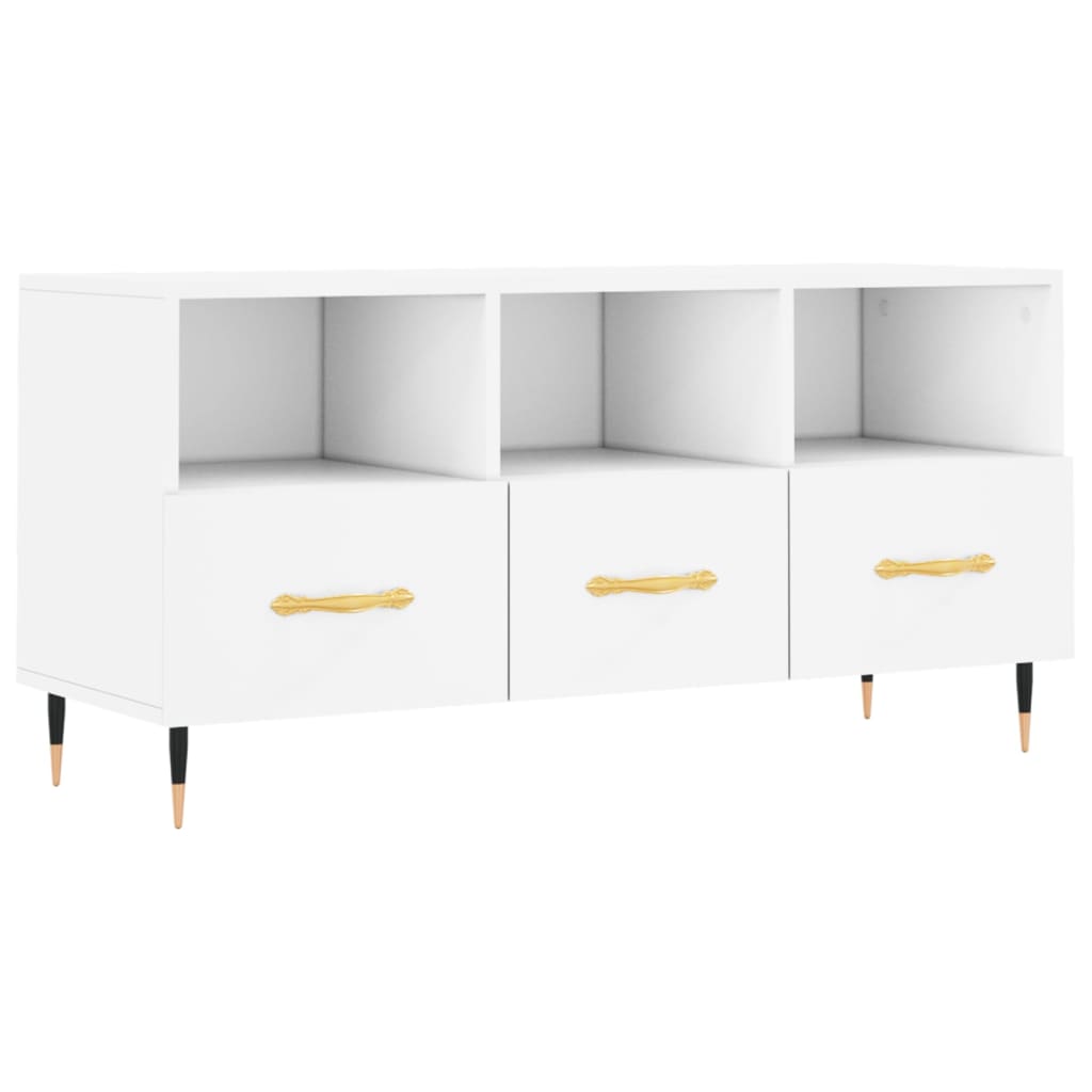 TV-Schrank Weiß 102x36x50 cm Holzwerkstoff