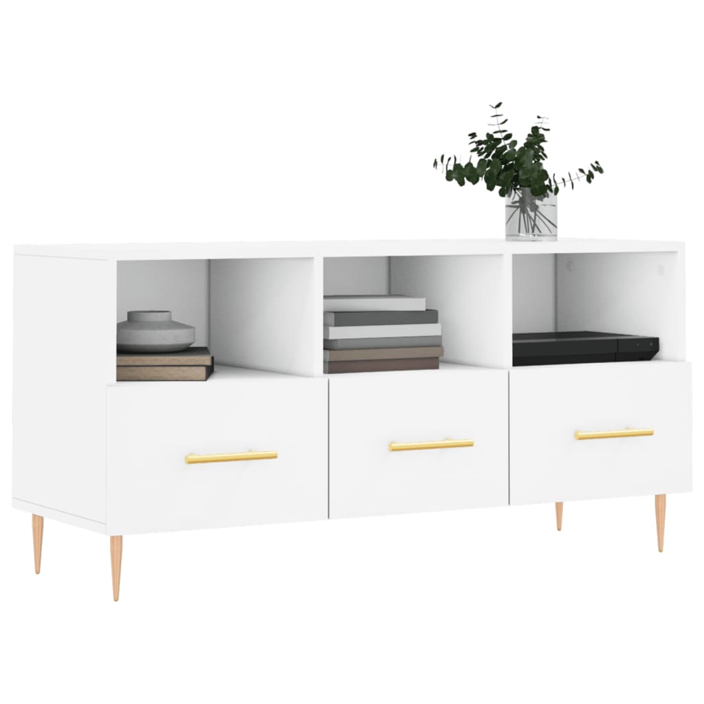 TV-Schrank Weiß 102x36x50 cm Holzwerkstoff