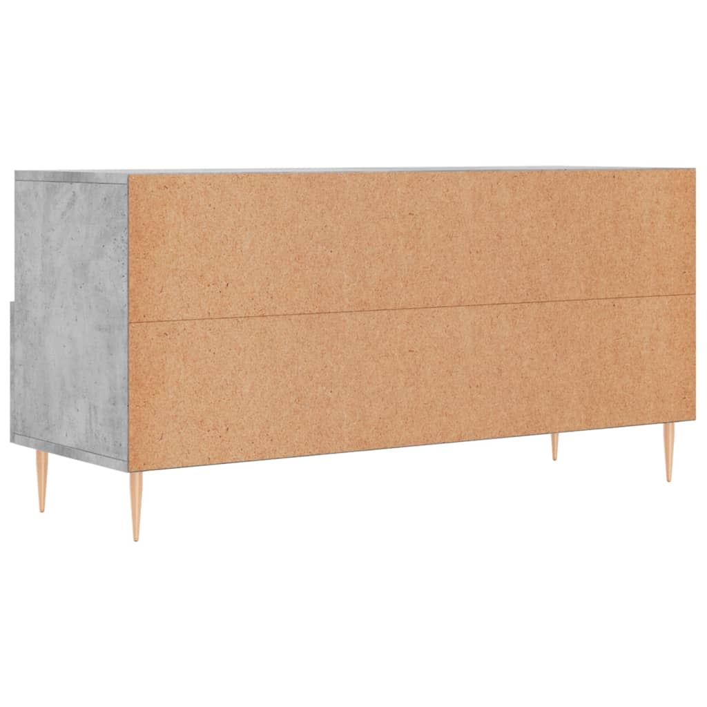 TV-Schrank Betongrau 102x36x50 cm Holzwerkstoff