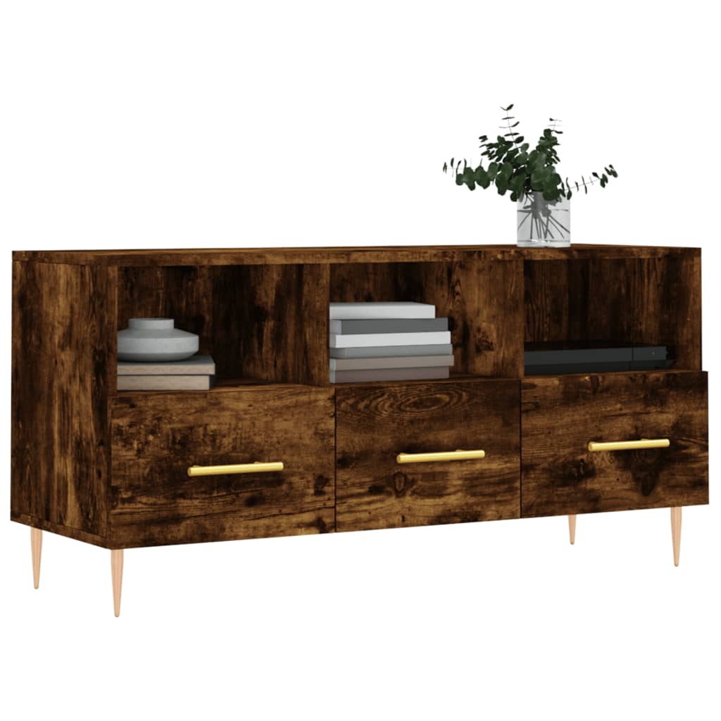 TV-Schrank Räuchereiche 102x36x50 cm Holzwerkstoff