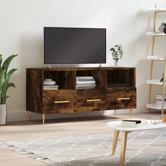 TV-Schrank Räuchereiche 102x36x50 cm Holzwerkstoff