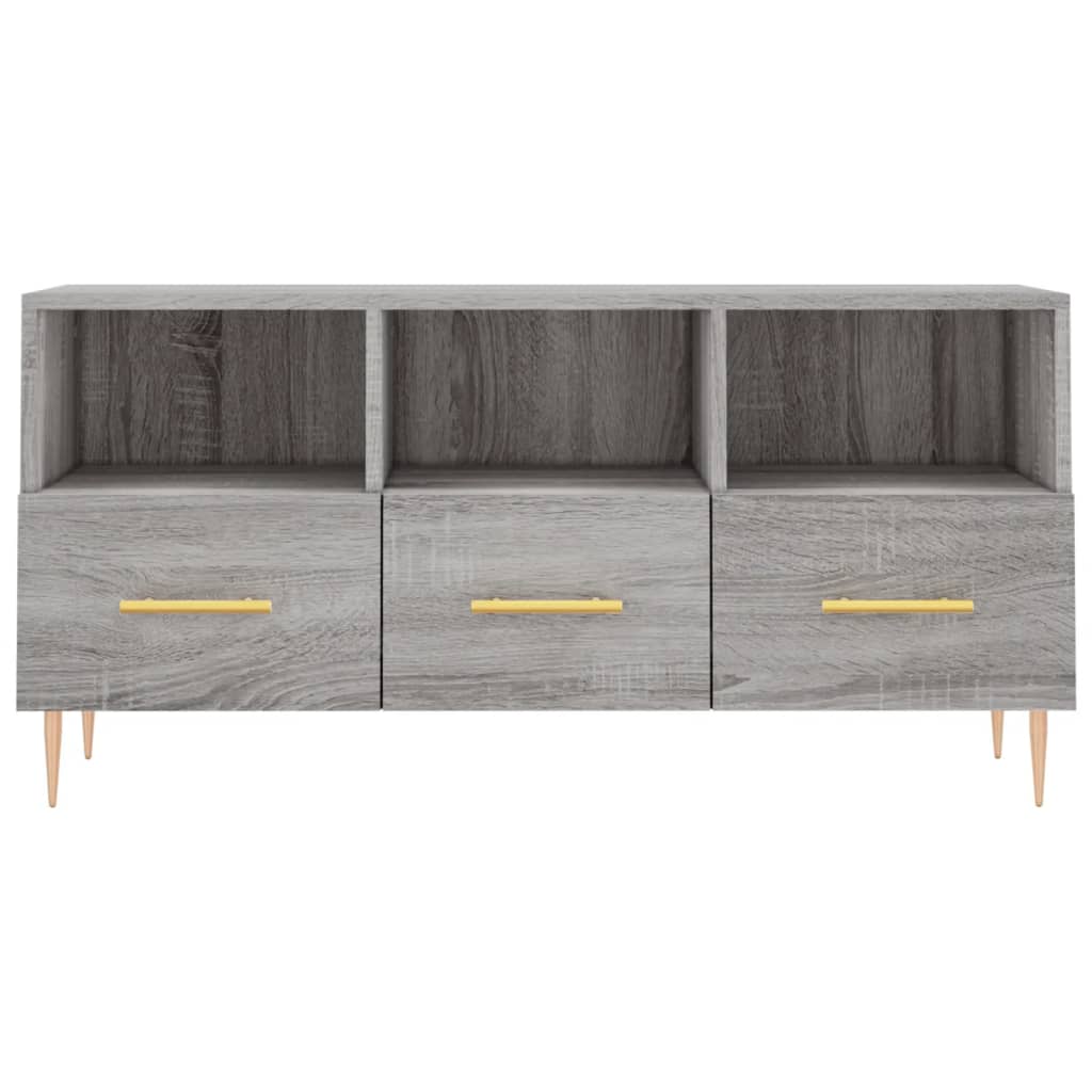 TV-Schrank Grau Sonoma 102x36x50 cm Holzwerkstoff