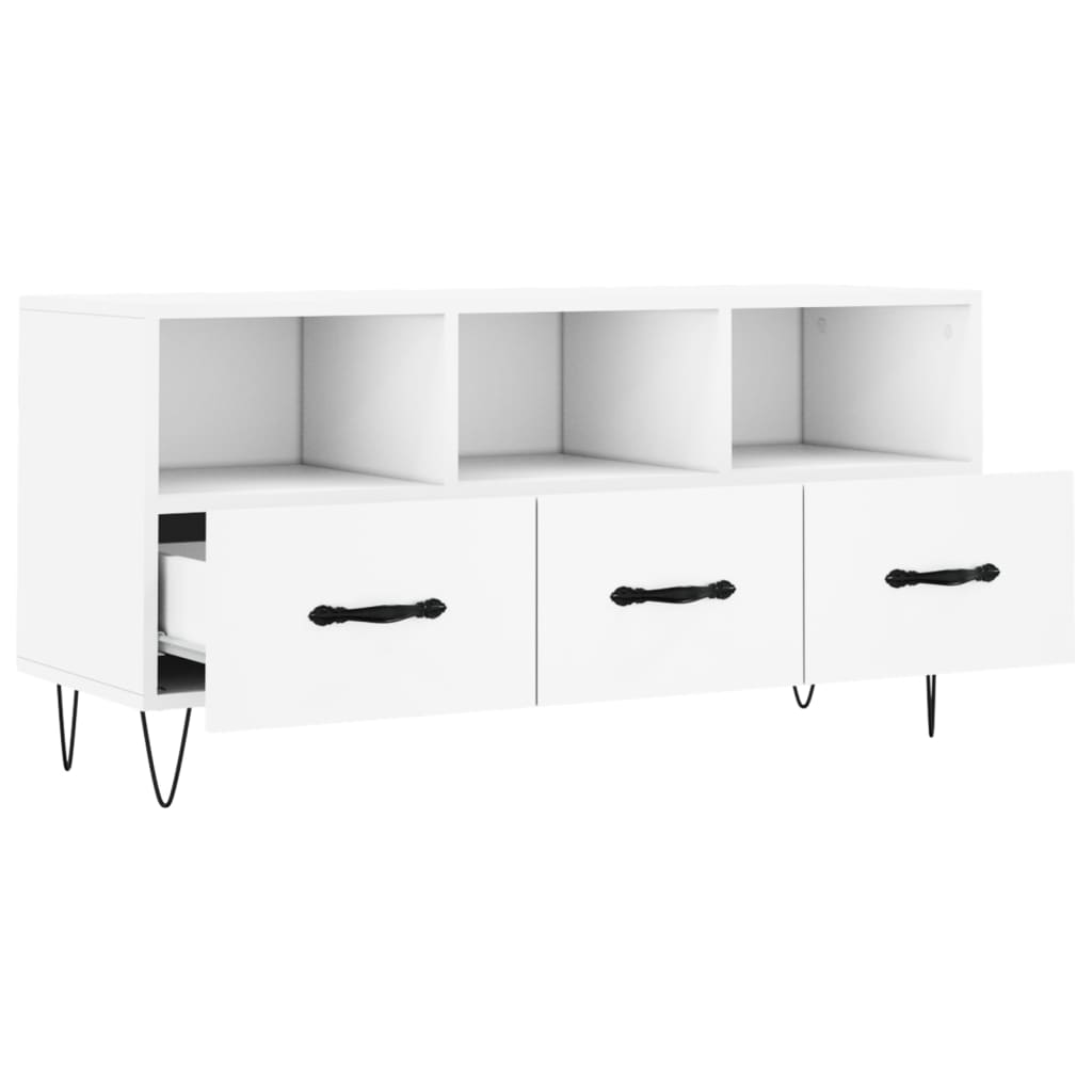 TV-Schrank Weiß 102x36x50 cm Holzwerkstoff