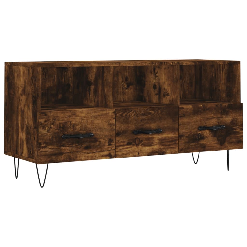 TV-Schrank Räuchereiche 102x36x50 cm Holzwerkstoff