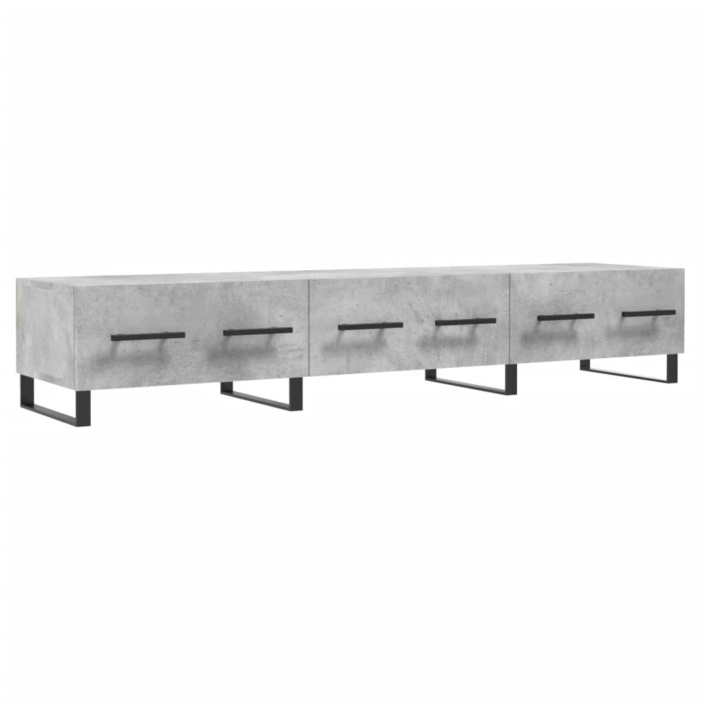 TV-Schrank Betongrau 150x36x30 cm Holzwerkstoff