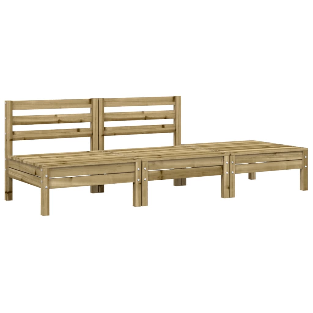 Gartensofa 3-Sitzer Kiefernholz Imprägniert