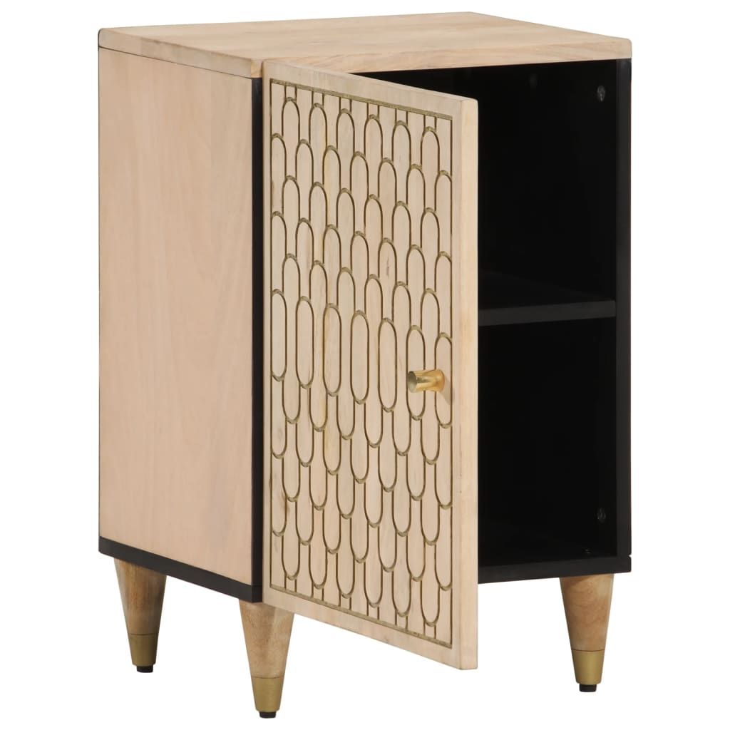 Badschrank 38x33x58 cm Massivholz Mango