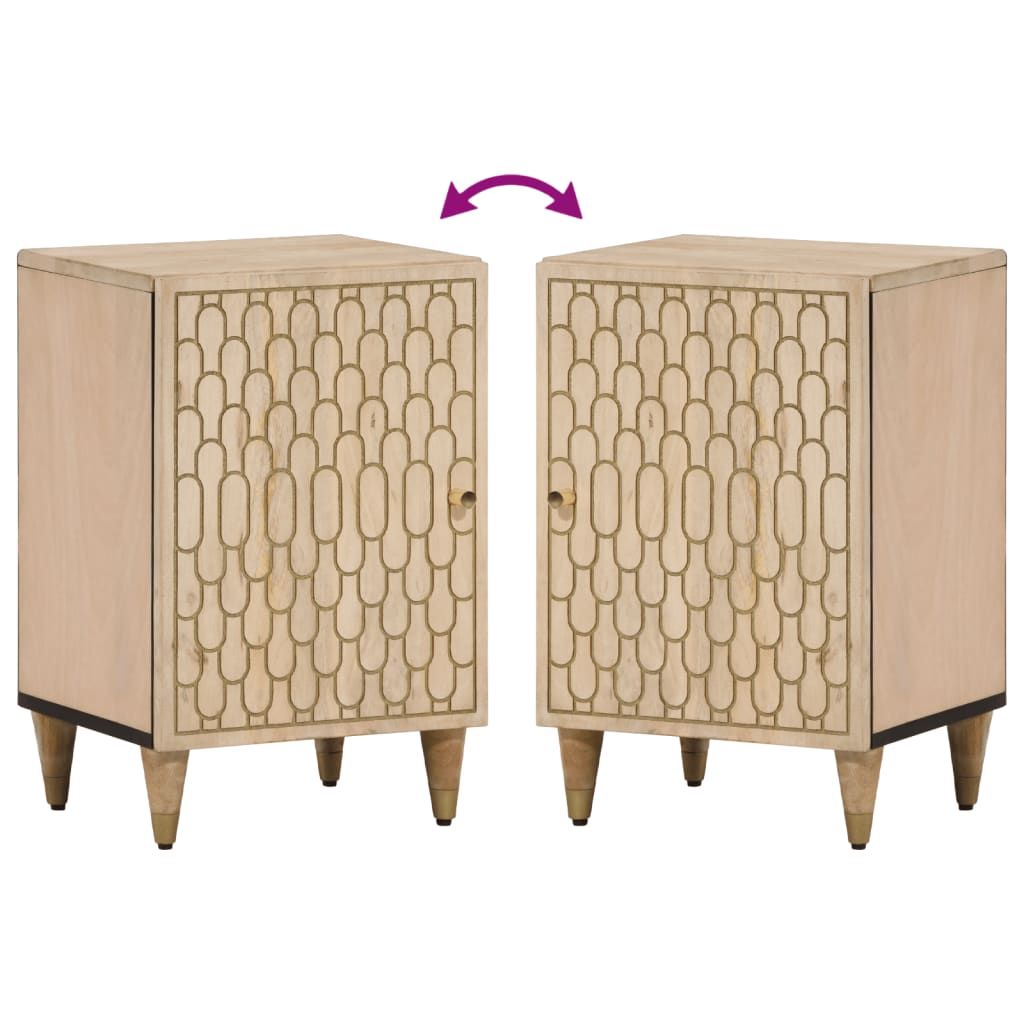 Badschrank 38x33x58 cm Massivholz Mango