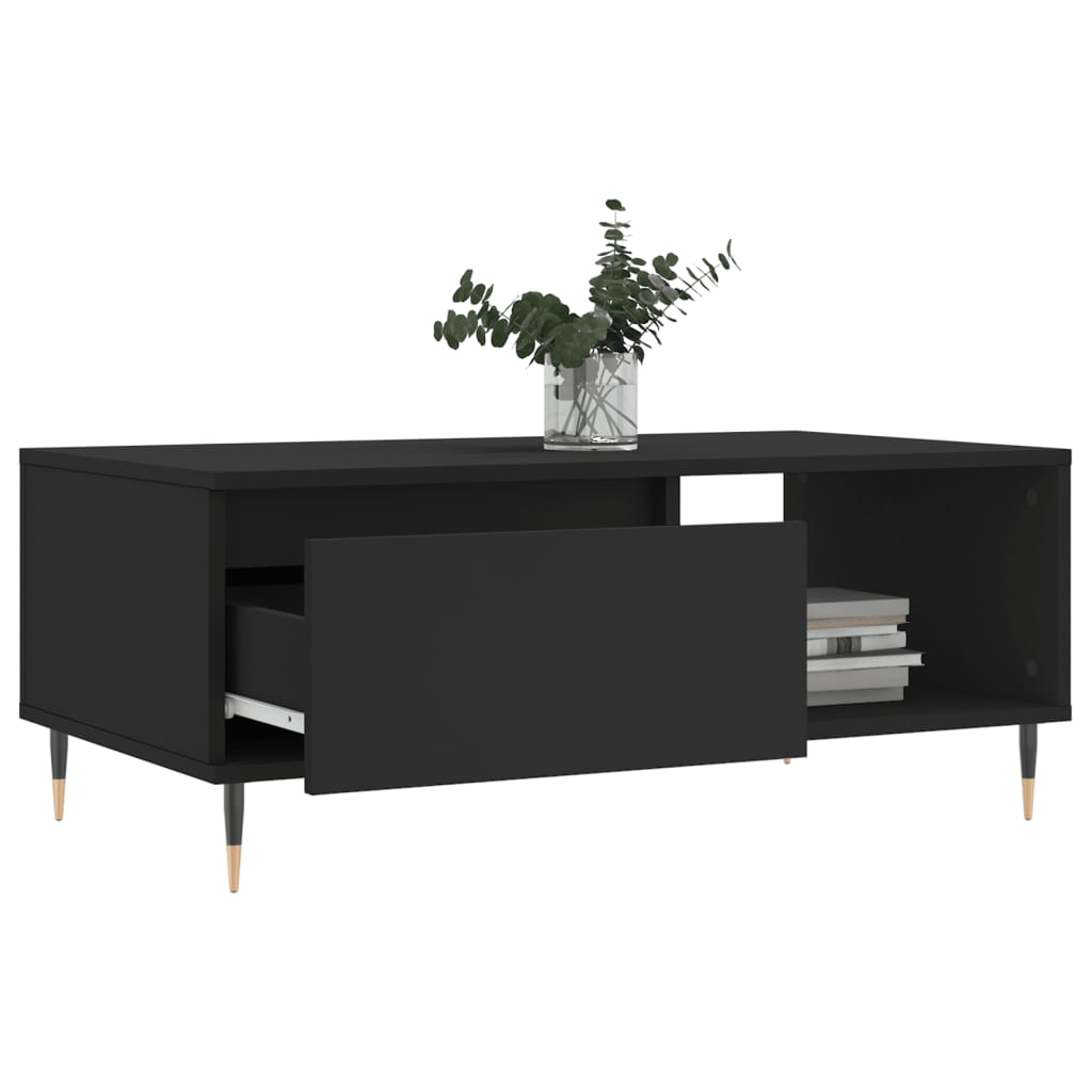 Couchtisch Schwarz 90x50x36,5 cm Holzwerkstoff