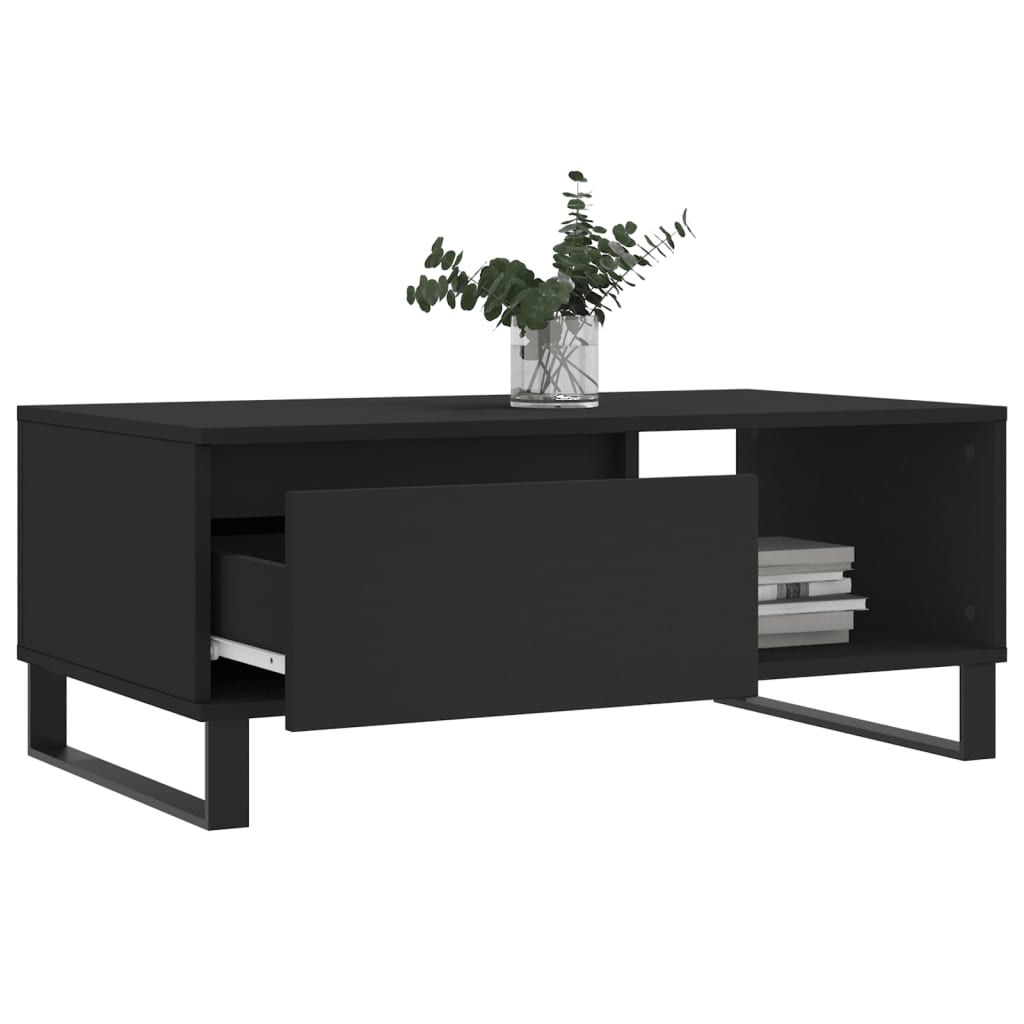 Couchtisch Schwarz 90x50x36,5 cm Holzwerkstoff